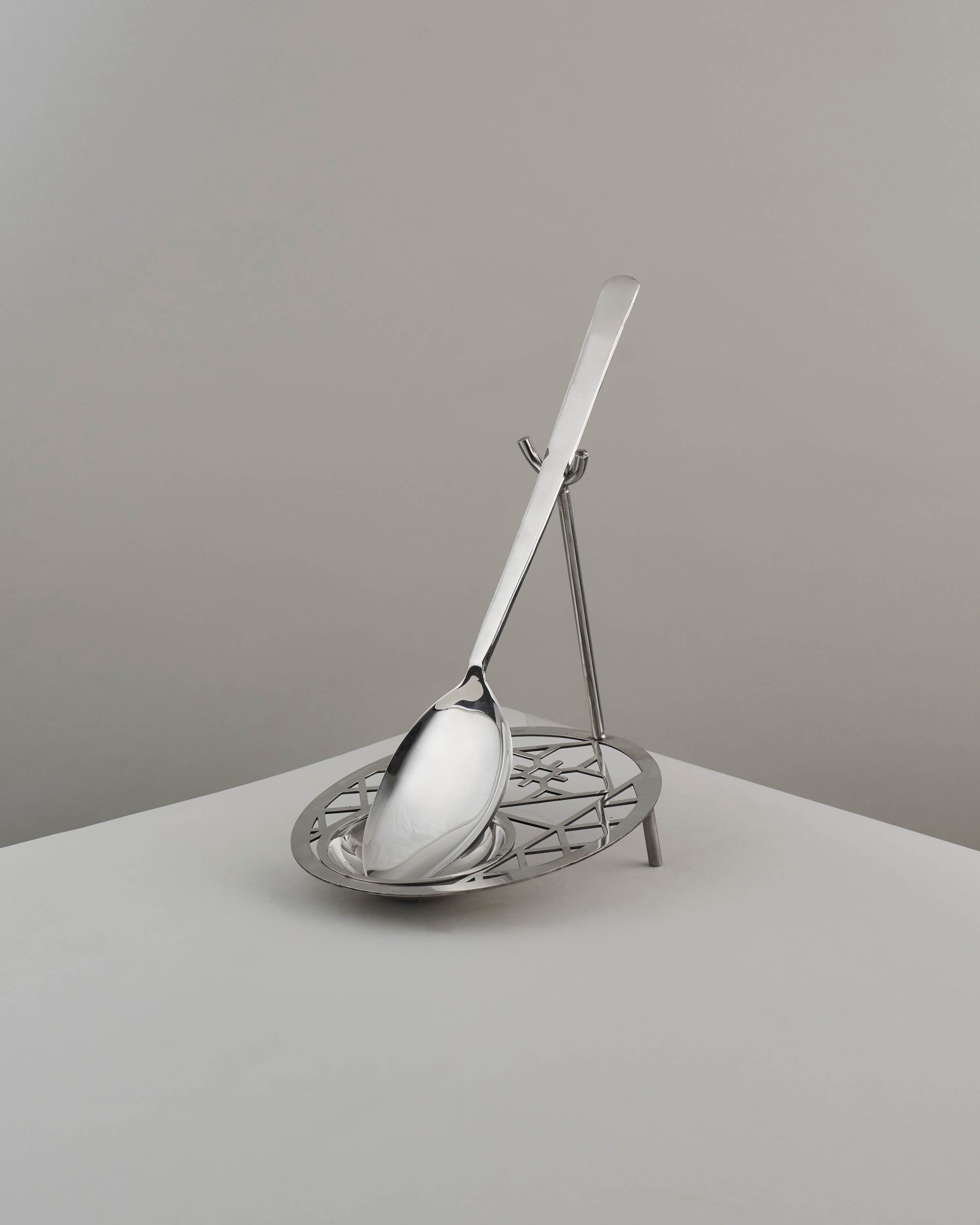 مغرفة طعام استيل