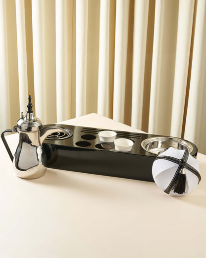 طقم ضيافة تمرية مع دلة وسخان