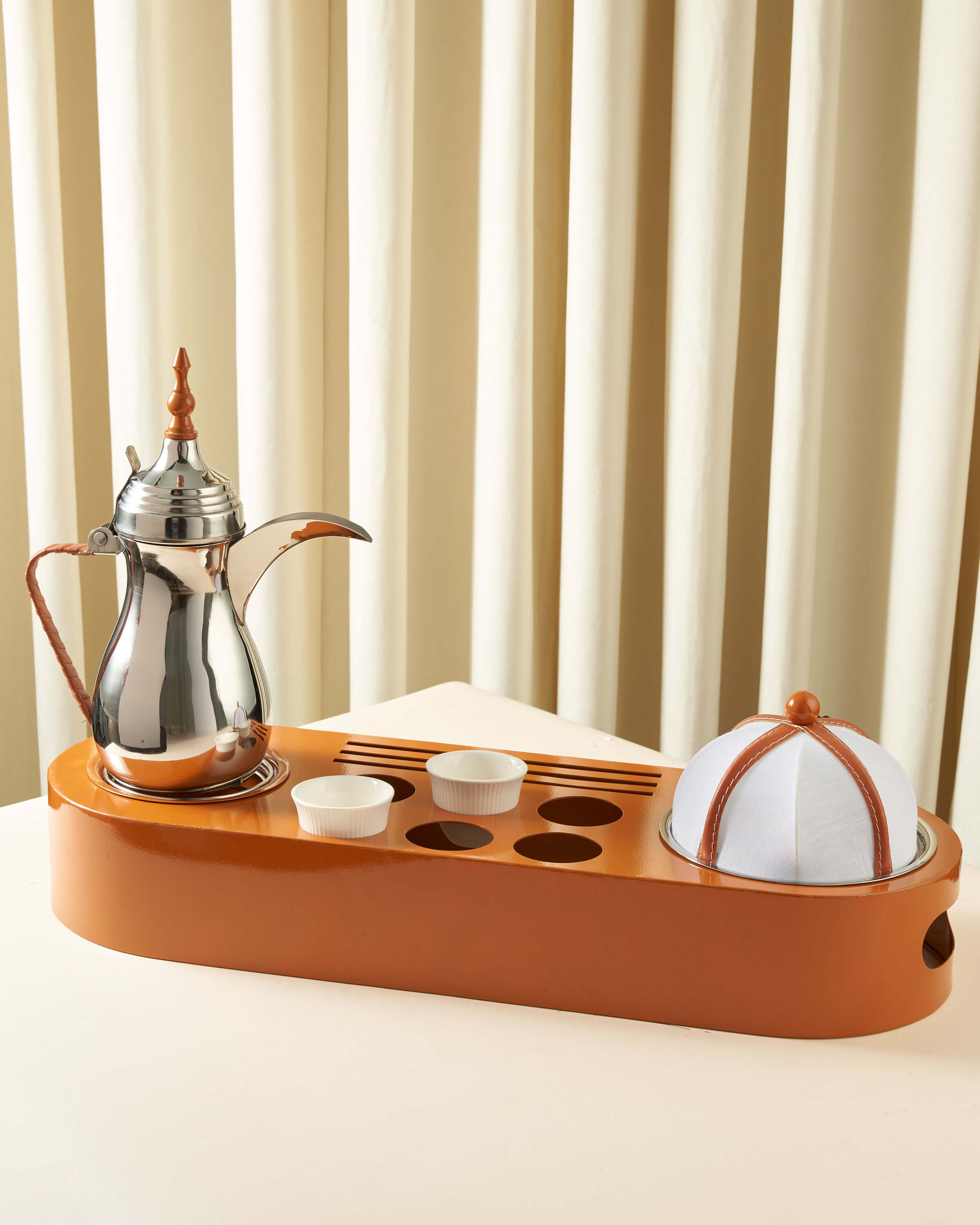 طقم ضيافة تمرية مع دلة وسخان