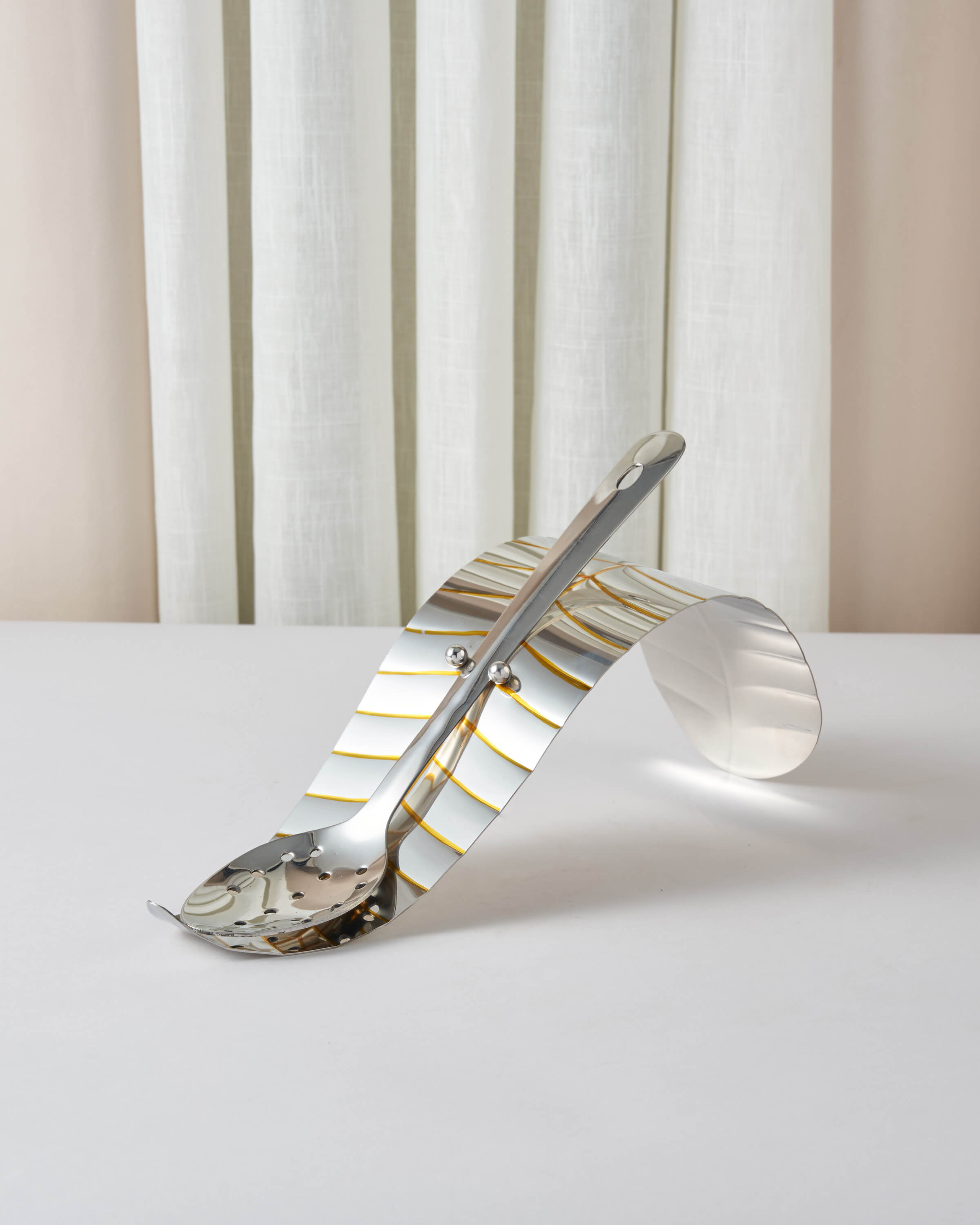 مغرفة بوفيه مع ستاند