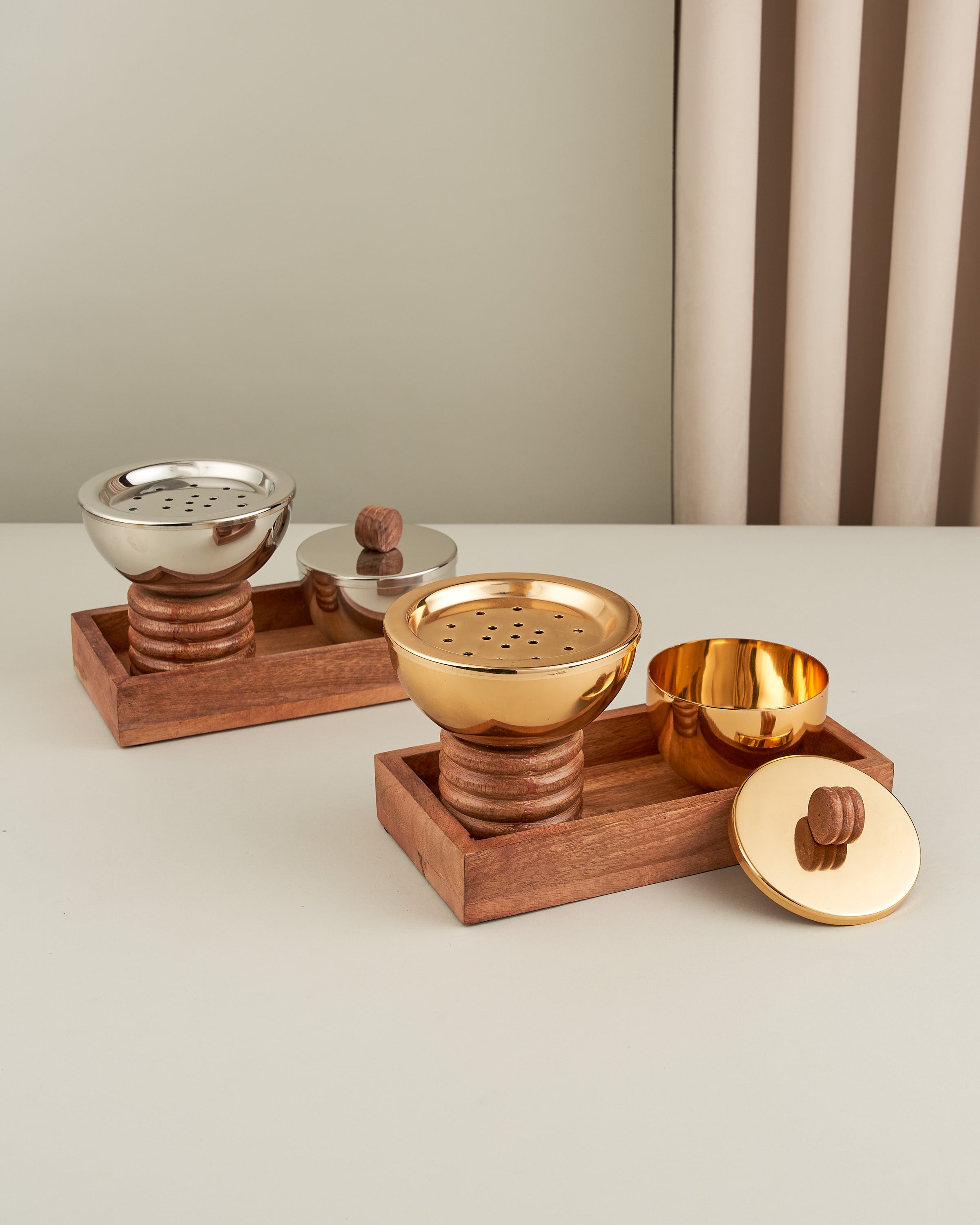 طقم مباخر خشب