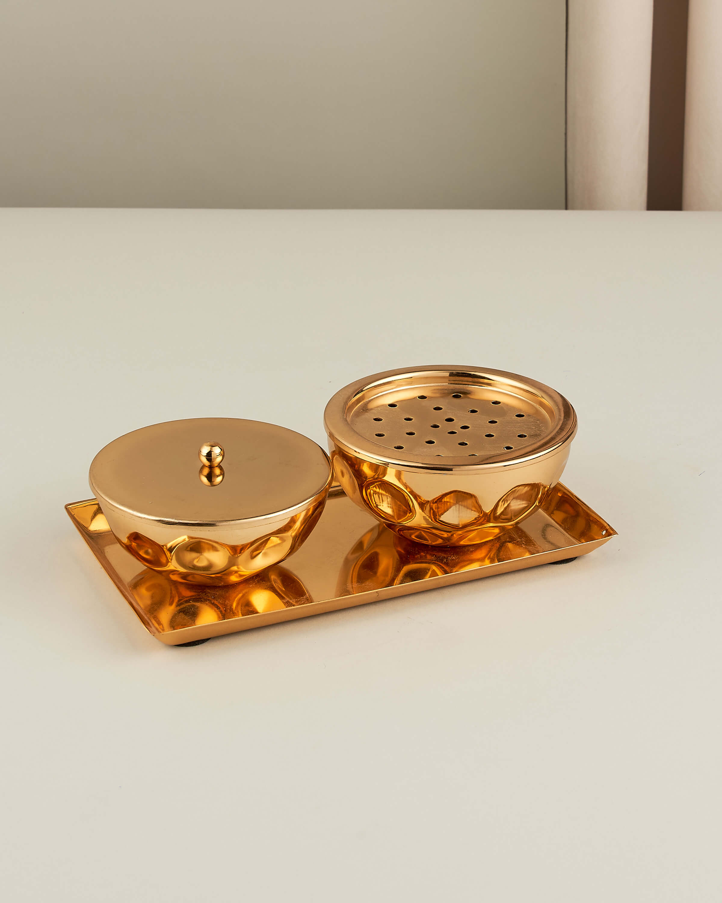 طقم مباخر إستيل لامع