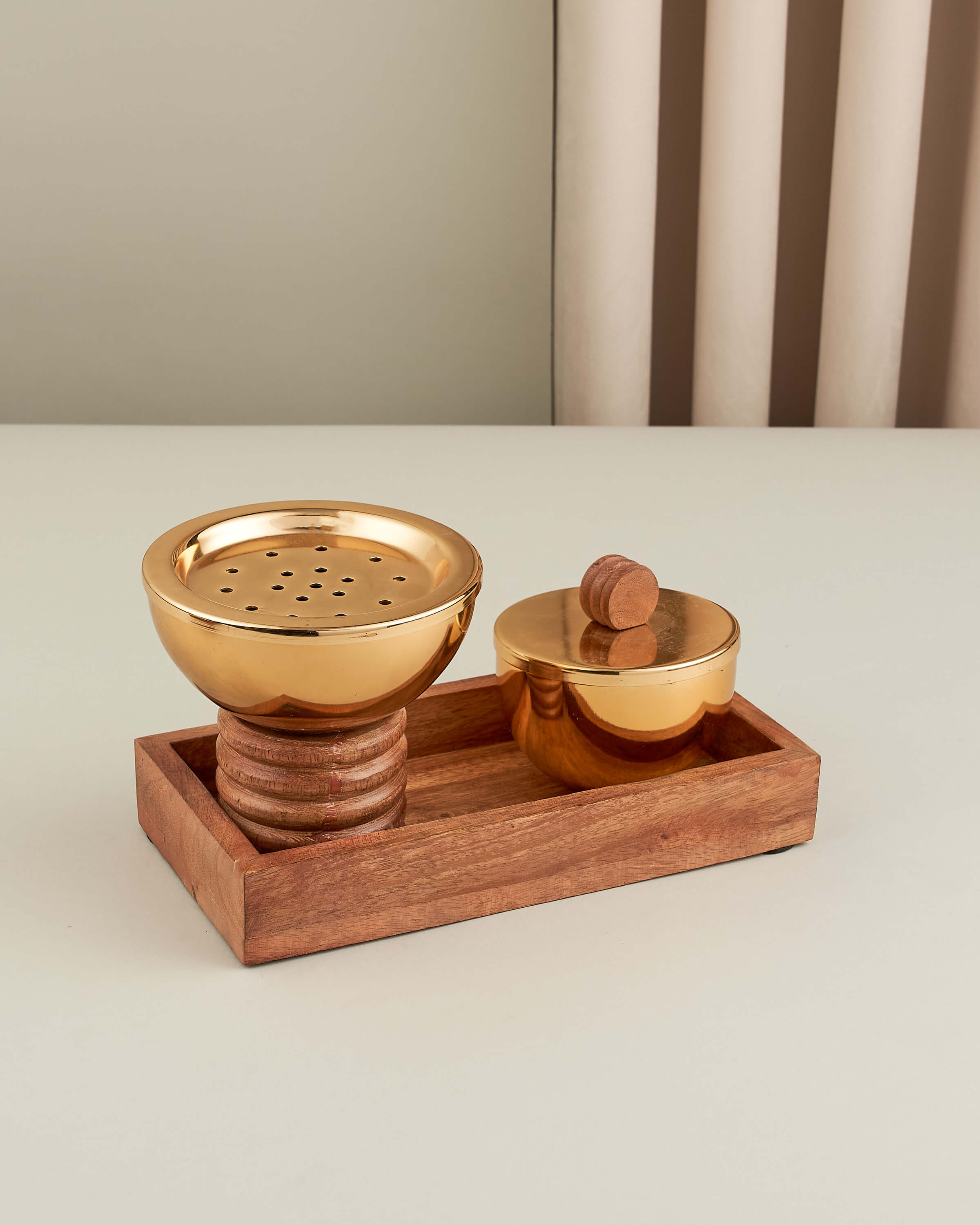 طقم مباخر خشب