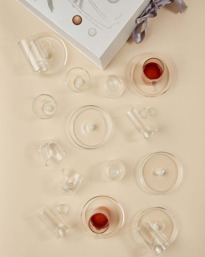 طقم استكانات شاي وفناجين قهوة عربية 18 قطعة