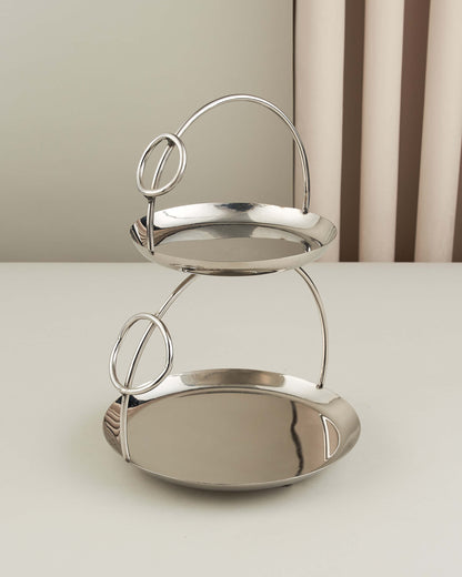 Two-tiered serving dish
