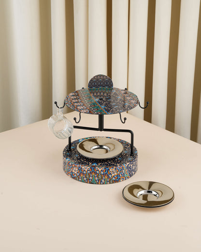 حامل استكانة مع 6 صحون