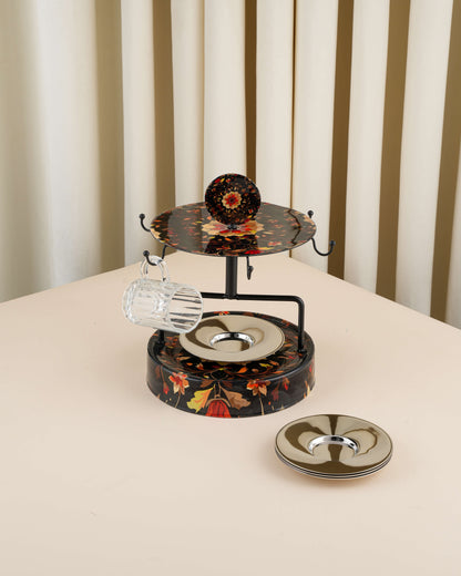 حامل استكانة مع 6 صحون