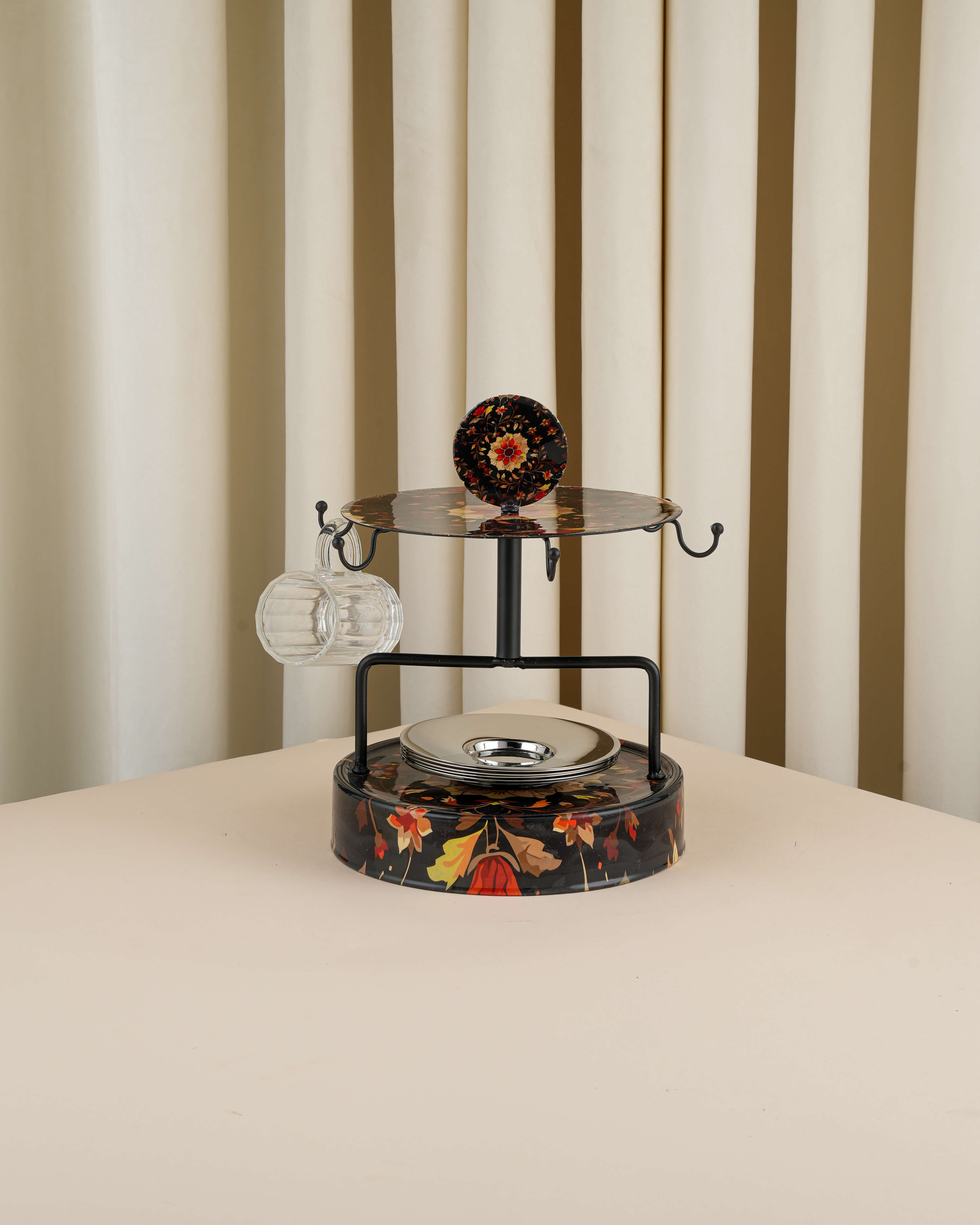 حامل استكانة مع 6 صحون