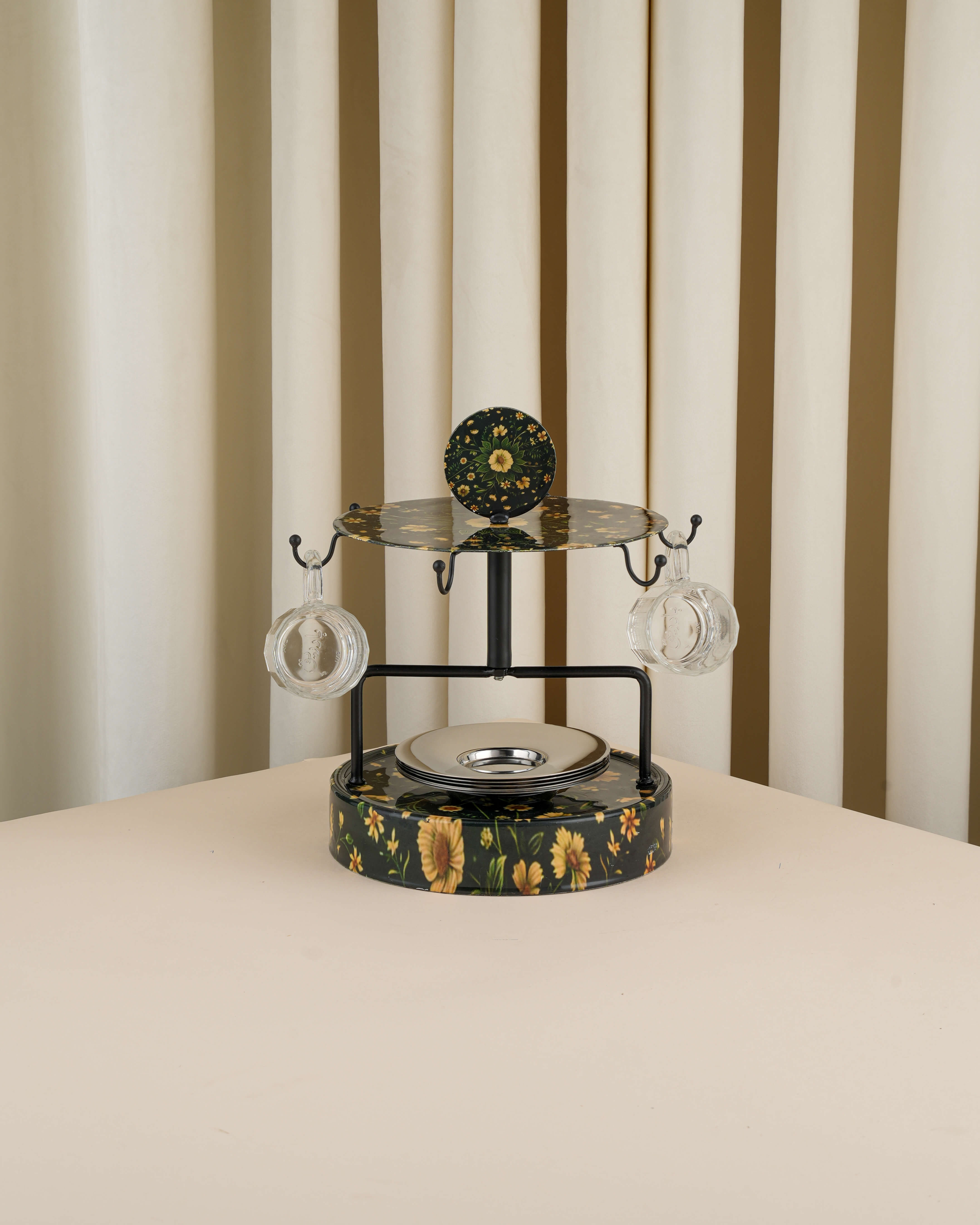 حامل استكانة مع 6 صحون