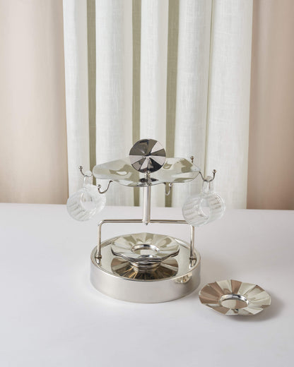 حامل استكانة مع 6 صحون