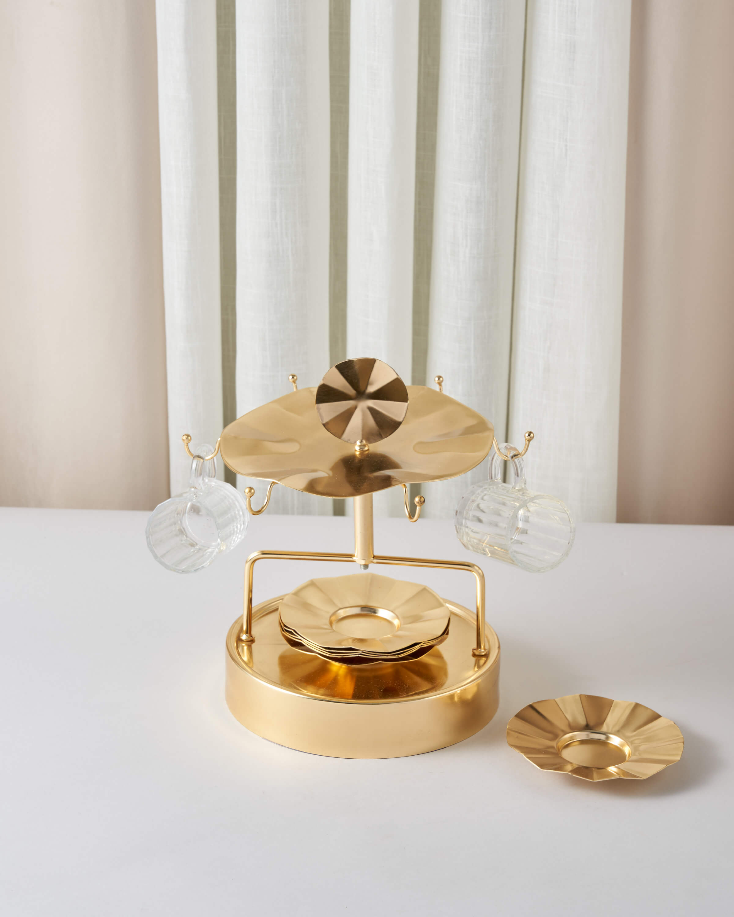 حامل استكانة مع 6 صحون