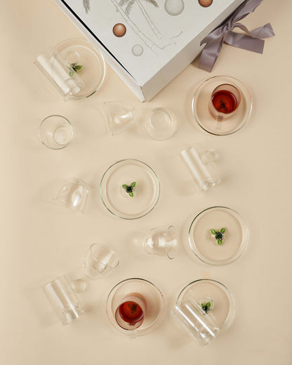 طقم استكانات شاي وفناجين قهوة عربية 18 قطعة