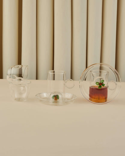 طقم استكانات شاي وفناجين قهوة عربية 18 قطعة