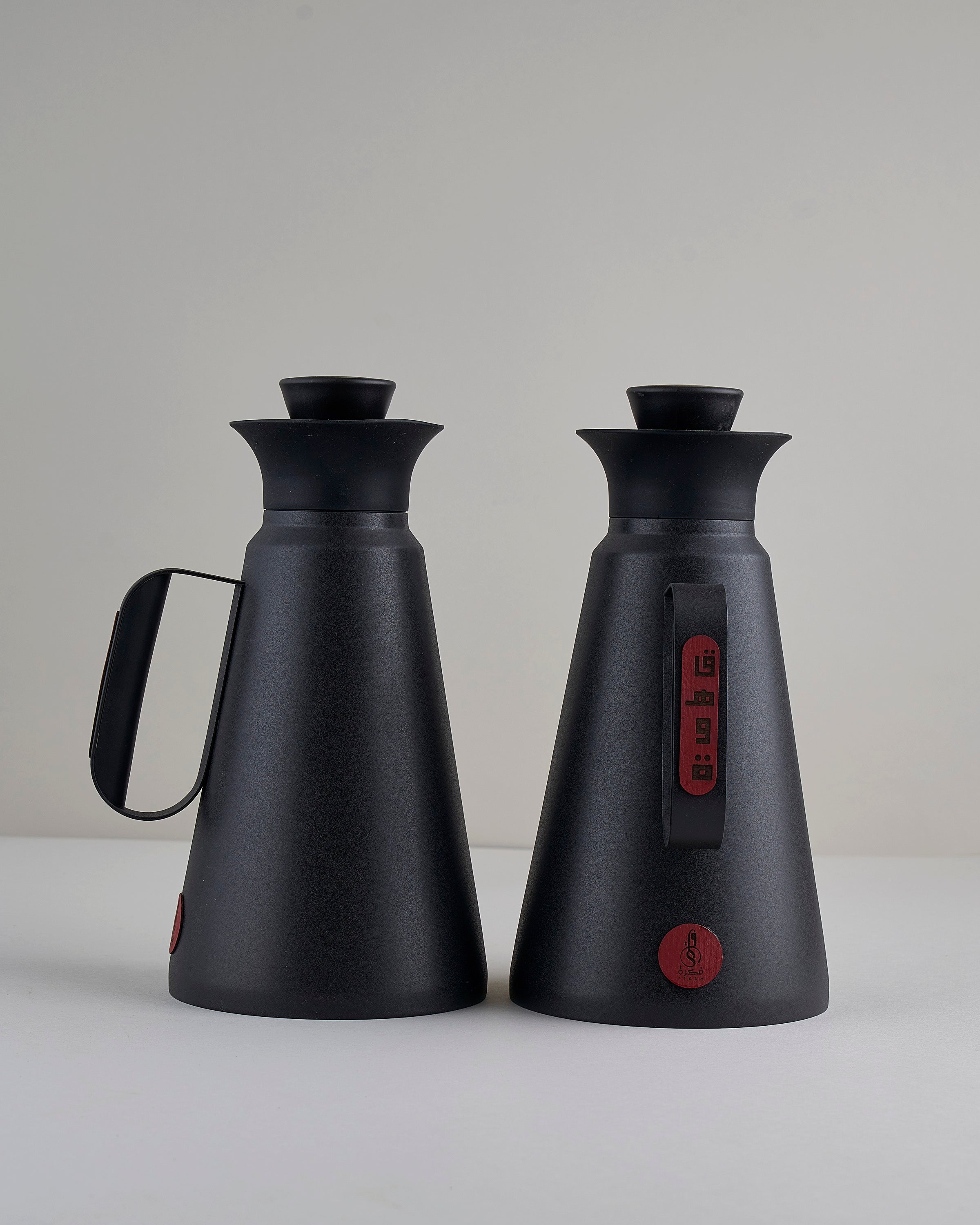 طقم مطارة شاي وقهوة دبل وول لون اسود