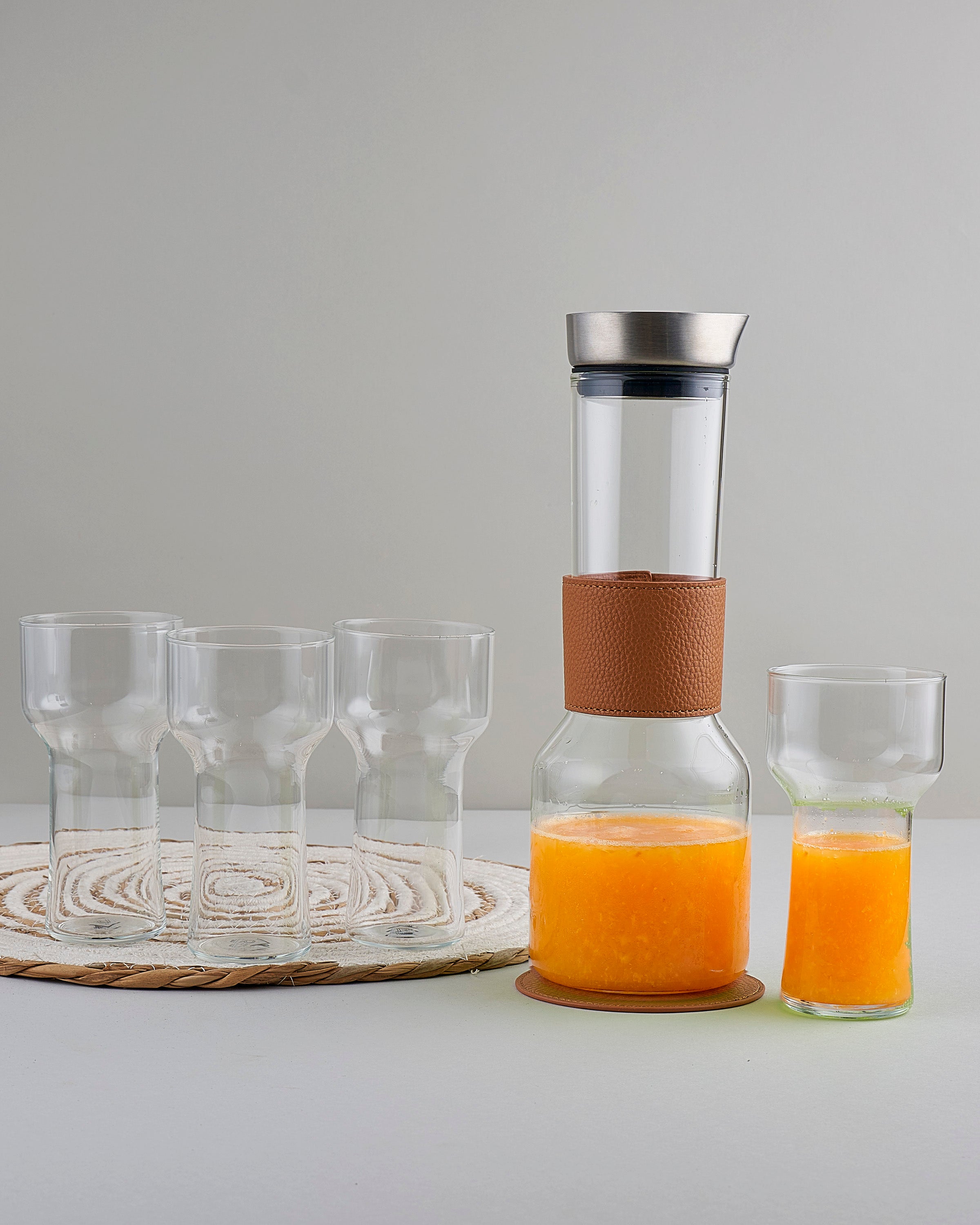 طقم دولكة بمقبض جلد